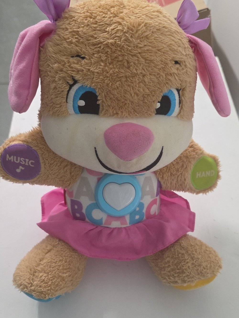 Fisher-Price Pink & Brown Interactive Learning Puppy